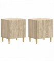 vidaXL Bedside Table 2 pcs Sonoma Oak 43 x 34.5 x 50 cm