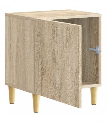 vidaXL Bedside Table 2 pcs Sonoma Oak 43 x 34.5 x 50 cm