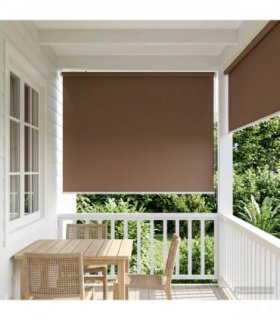 vidaXL Outdoor Roller Blind UV Protection Taupe 145 x 230 cm (W x H)