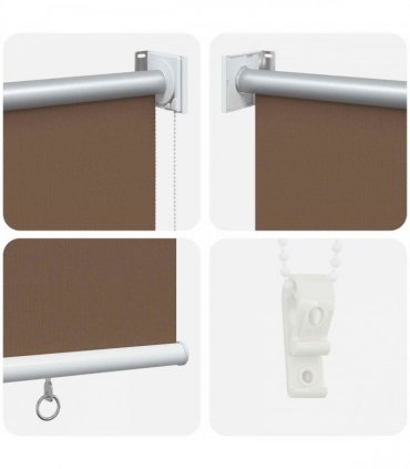 vidaXL Outdoor Roller Blind UV Protection Taupe 145 x 230 cm (W x H)
