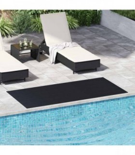 vidaXL Floor Mat Black 1 x 2 m Rubber