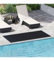 vidaXL Floor Mat Black 1 x 2 m Rubber
