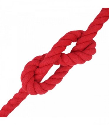vidaXL Rope Red 3 x 3 x 2500 cm Cotton