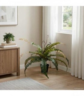vidaXL Artificial Fern Tree Green 58 x 13 x 60 cm Fabric and PE