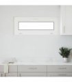 vidaXL Basement Window RISOR 100 x 40 cm PVC and Glass White