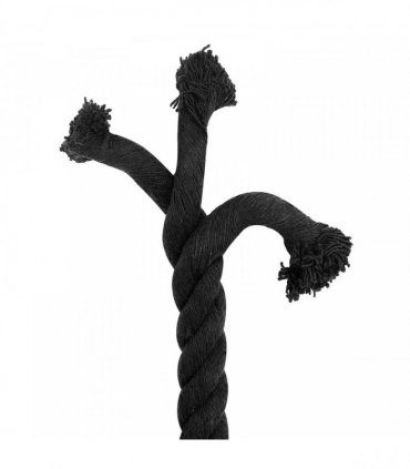 vidaXL Rope Black 3 x 3 x 2500 cm Cotton