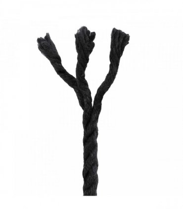 vidaXL Rope Black 0.6 x 0.6 x 50000 cm Cotton