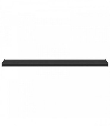 vidaXL Window Sill Black with wood grain 120 x 35 x 4.5 cm PVC