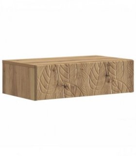 vidaXL Wall-Mounted Side Table Artisan Oak 59 x 34.5 x 17 cm