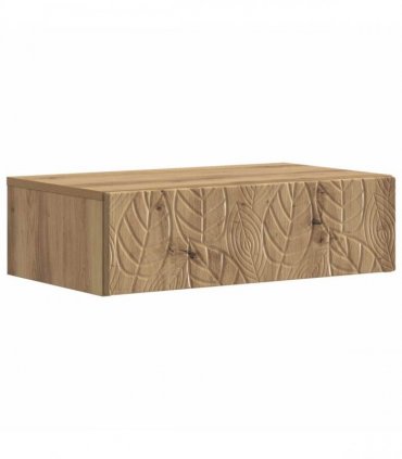 vidaXL Wall-Mounted Side Table Artisan Oak 59 x 34.5 x 17 cm