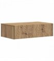 vidaXL Wall-Mounted Side Table Artisan Oak 59 x 34.5 x 17 cm