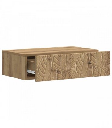 vidaXL Wall-Mounted Side Table Artisan Oak 59 x 34.5 x 17 cm