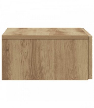 vidaXL Wall-Mounted Side Table Artisan Oak 59 x 34.5 x 17 cm