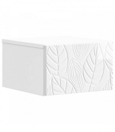 vidaXL Wall-Mounted Side Table 2 pcs High Gloss White