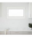 vidaXL Basement Window RISOR 100 x 50 cm PVC and Glass White