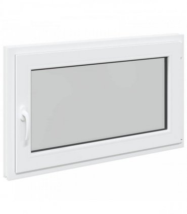vidaXL Basement Window RISOR 100 x 50 cm PVC and Glass White