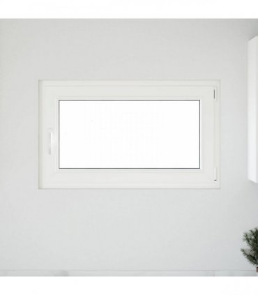 vidaXL Basement Window RISOR 100 x 50 cm PVC and Glass White
