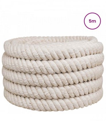 vidaXL Jute Rope 50 White 100% Tossa jute