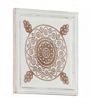 vidaXL Art Decor 2 pcs Brown and White 40 x 40 x 1.5 cm