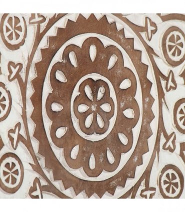 vidaXL Art Decor 2 pcs Brown and White 40 x 40 x 1.5 cm