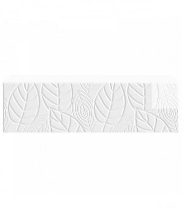 vidaXL Wall-Mounted Side Table High Gloss White 87.5 x 34.5 x 17 cm