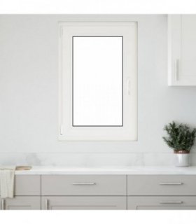 vidaXL Basement Window RISOR 60 x 100 cm PVC and Glass White