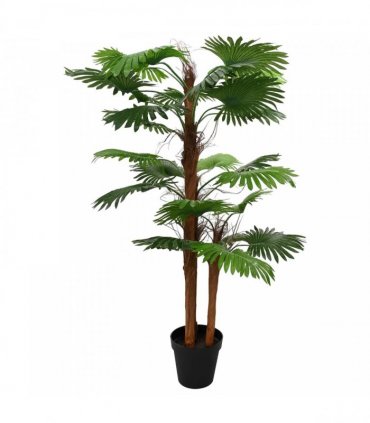 vidaXL Artificial Fan Palm Tree Green 60 x 25 x 170 cm