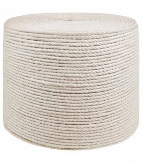 vidaXL Jute Twine 4 White 100% Tossa jute