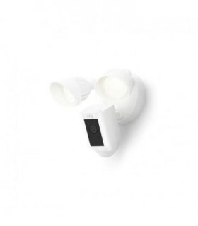 Ring Floodlight Cam Wired Plus - Outdoor Security Cam with LED Lights and Siren