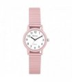 Ravel Unisex Mid Size Coloured Expander Bracelet Watch Pastel Pink