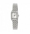Henley Ladies Rectangular Petite Case sunray dial Silver Plated Bracelet Watch H07240.2