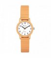 Ravel Unisex Mid Size Coloured Expander Bracelet Watch Pastel Persimmon
