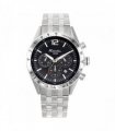 Ravel Mens Fashion 100m Water Resistant Chronograph Dated Dial Silver Plated Bracelet Watch RPR-MB