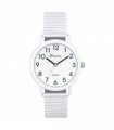 Ravel Unisex Large Size Coloured Expander Bracelet Watch Pastel White