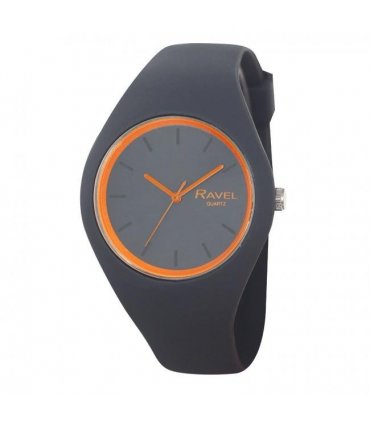 Ravel Unisex Large Comfort Fit Grey Silicone Watch R1804.13