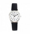 Ravel Ladies Basic White/Silver Dial Black Leather Strap Watch R0129.20.2