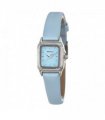 Henley Ladies Petite Rectangular Dial Leather Strap Watch Blue H06181.6