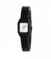 Henley Ladies Rectangular Petite Case sunray dial Black Bracelet Watch H07240.3
