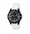 Henley Ladies Round Matt black sports dial White Silicone Strap Watch H06182.4