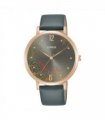 Lorus ladies gold tone carbon brown dial strap watch