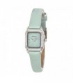 Henley Ladies Petite Rectangular Dial Leather Strap Watch Sage Green H06181.11