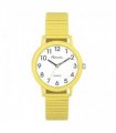 Ravel Unisex Large Size Coloured Expander Bracelet Watch Pastel Yellow