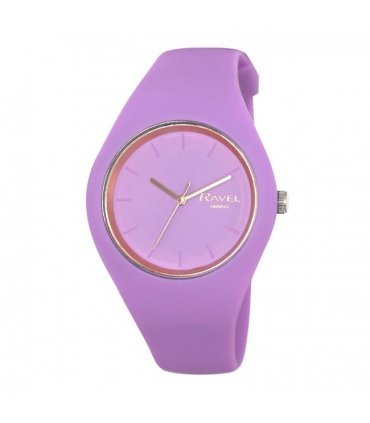 Ravel Unisex Large Comfort Fit Purple Silicone Watch R1804.07