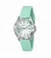 Henley Ladies Aluminium Top Ring Silicone Sports Watch Green H06188.11