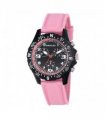 Henley Ladies Round Matt black sports dial Pink Silicone Strap Watch H06182.5