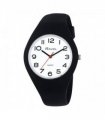 Ravel Unisex Large Comfort Fit White Dial Black Silicone Watch R1804.34