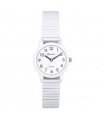 Ravel Unisex Mid Size Coloured Expander Bracelet Watch Pastel White
