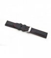 Black Silicone Red Stitch Watch Strap 8202/20