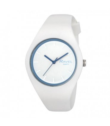 Ravel Unisex Large Comfort Fit White Silicone Watch R1804.46