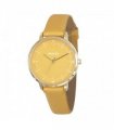Henley Ladies Minimalistic Polished Round silver tone case Ochre Leather Strap Watch H06184.9